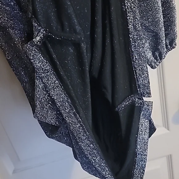 Gibson Look small silver glitter long sleeve dress NWT! - Picture 4 of 6